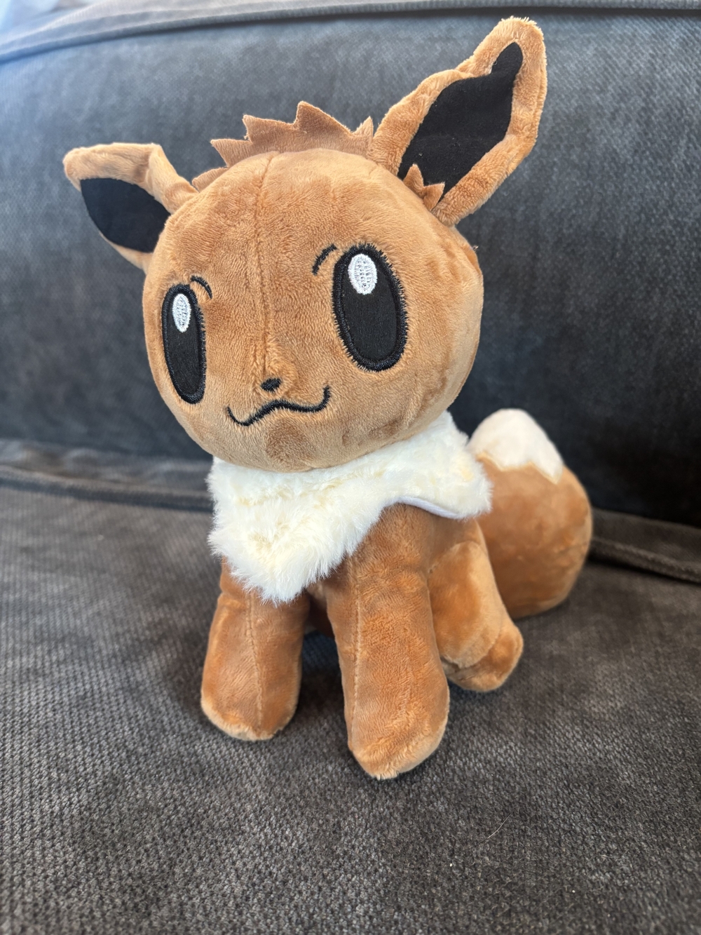 Pokemon Eevee Plush Toy - Brown and Cream Cuddly Stuffed Animal